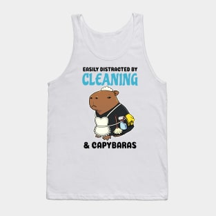 Easily Distracted by Cleaning and Capybaras Tank Top